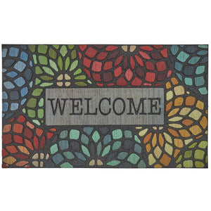 Mohawk Home 1'6" x 2'6" Stained Glass Florets Door Mat