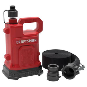 Craftsman 1/3 HP Thermoplastic Water Pump with Lay-Flat Discharge Hose Kit