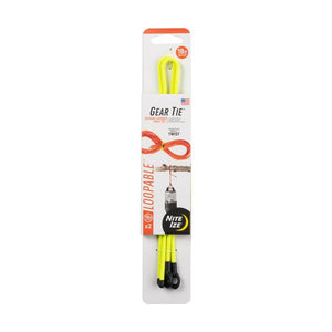 Nite Ize 2-Pack 18" Neon Yellow Gear Tie Loopable Twist Tie
