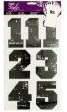 Iron-On Black Numbers-Package Quantity,24