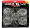 5 Pack SCOURING PADS metal Sponges & Scouring Pads Household Supplies (Qty 12)