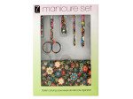 Manicure Set with Stylish Floral Carrying Case-Package Quantity,16