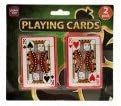 Bulk Buys Plastic Coated Poker Size Playing Cards Set - Pack of 96