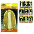Plastic house numbers with adhesive back-Package Quantity,30