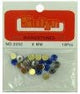 18 pc 6mm sapphire rhinestones with mounts - Pack of 96