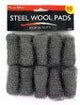 Handy Helpers Steel Wool Pads, Case of 48