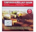 Bulk Buys Tempered glass lazy suzan (Set of 3)