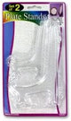Bulk Buys GC057-72 Transparent Plastic Clear Plate Stands - Case of 72