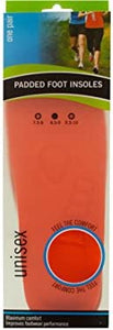 Bulk Buys Unisex Padded Foot Insoles - Pack of 24