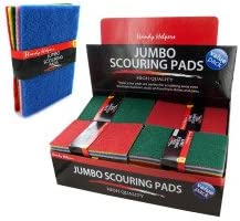 5 Pack jumbo scouring pads - Case of 25