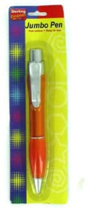 Jumbo pen with pocket clip, Case of 96