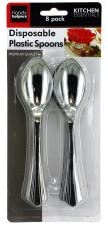 Disposable plastic spoons-Package Quantity,48