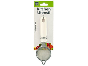 Mini Strainer with White Handle - Pack of 12