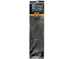 bulk buys Black Gift Tissue Paper - Pack of 72