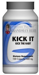 Kick It - All Natural Herbal Formula Created to Help Overcome Smoking, Alcohol, Drug Use, Over Eating, and Other Bad Habits - 100 Capsules