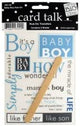 Bulk Buys Baby Boy Rub-On Transfers (Set of 48)