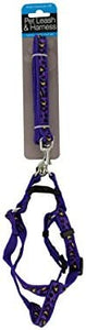 Cheetah Print Dog Leash & Adjustable Harness - Pack of 8