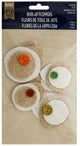 Burlap Flowers Craft Embellishments-Package Quantity,48