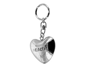 Blessing Bells Metal Heart Key Chain - Pack of 24