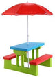 Everything Jingle Bell 4 Seat Kids Picnic Table w/Umbrella Garden Yard Folding Children Bench Outdoor