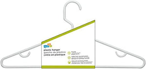 Honey-Can-Do HNG-01195 Recycled Plastic Hangers, White, 15-Pack