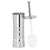 Stainless Steel Toilet Brush and Holder in Two Tone