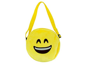 bulk buys Emoticon Plush Shoulder Bag - Pack of 8