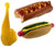 duke039;s Meat Lovers Squeaking Dog Toy - Pack of 36