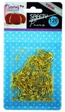 Bulk Buys HF007-24 3/4&quot; Metal Brass Safety Pins - Pack of 24