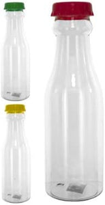 Plastic Soda Pop Style Drinking Bottle with Cap Case of 24