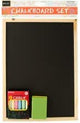 Bulk Buys Wooden Chalkboard Set - Pack of 18