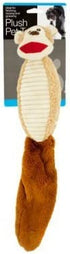 Plush Animal Squeak Dog Toy with Crinkle Tail-Package Quantity,3