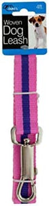 Fashion Pink Woven Nylon Dog Leash - Pack of 36
