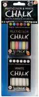 2 pack 12 pc multi color/white chalk, Case of 96
