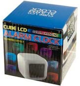 bulk buys LED Color Changing Plastic Digital Alarm Clock - White, Pack of 5