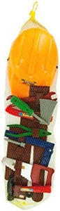 bulk buys Play Tool Set with Belt Hard Hat - Pack of 8