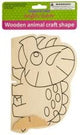Wooden Animal Craft Shape-Package Quantity,24