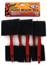 Bulk Buys MS092-72 6-1/2&quot; Long Plastic Styrofoam Foam Paint Brush Set - Pack of 72