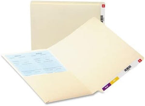 Smead 24115 Folders Front Interior Pocket Straight End Tab Letter Manila 50/Box
