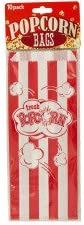 Striped Paper Popcorn Bags - Pack of 72