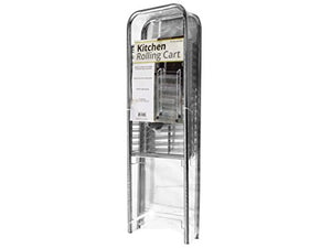 4-Tier Large Rolling Kitchen Cart - Pack of 3