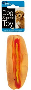 duke039;s Hot Dog Squeak Dog Toy - Pack of 24