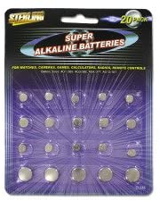 Alkaline button batteries - Pack of 48