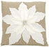 Expect More Mina Victory Home The Holiday Pointsettia White Throw Pillow