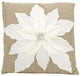 Expect More Mina Victory Home The Holiday Pointsettia White Throw Pillow