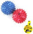 Bulk Buys DI176-48 Multi Color Rubber Spike Dog Balls - Case of 48