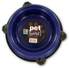 Round Pet Bowl With Paw Base