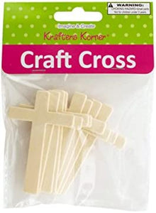 Wooden Craft Crosses - Pack of 60
