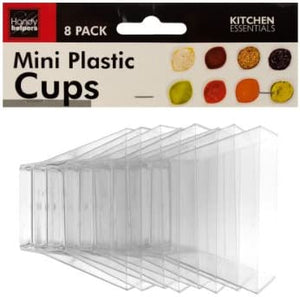 Bulk Buys 8 pack mini plastic condiment cups (Set of 12)