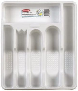 Rubbermaid 2925RDWHT Large Cutlery Trays